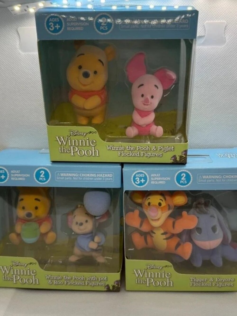 Winnie the Pooh Flocked Figures Complete Set of 6 | Winnie the Pooh, Piglet